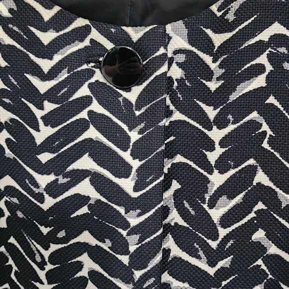 Talbots black & white button up jacket sz 12 - Picture 3 of 7